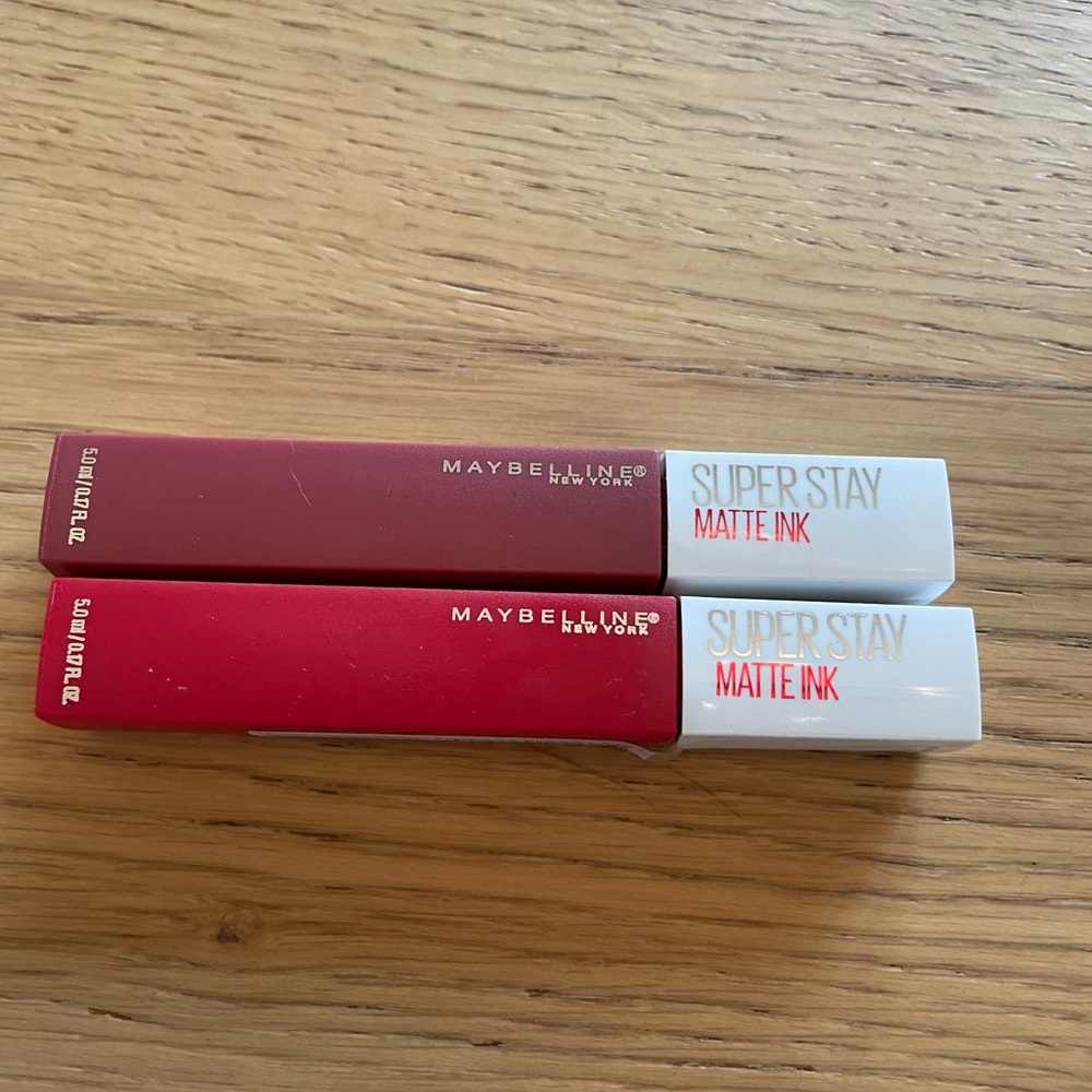Maybelline super stay matte ink lipstick combo